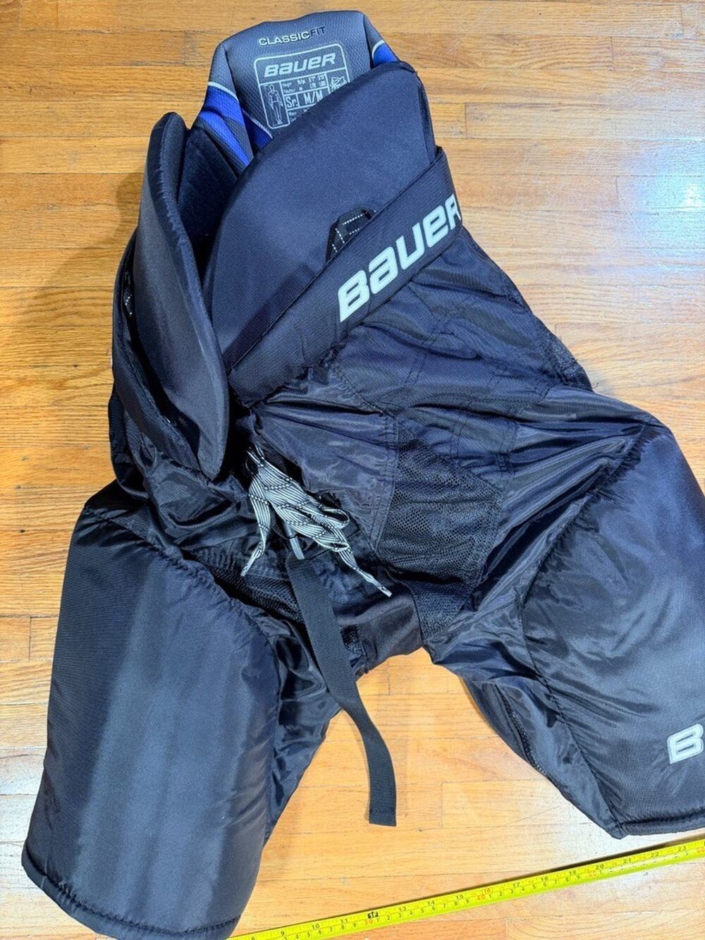 Bauer Nexus 600 Hockey Pants — Senior Medium, Black/Blue